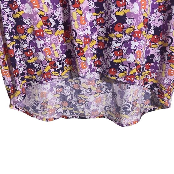 Women's LulaRoe Irma Size Medium DISNEY MICKEY MOUSE Cozycore Novelty Flowy - Picture 8 of 16